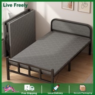 Foldable Bed Frame Katil Lipat Katil Single Katil Bujang Office Bedroom bed frame katil Budak Kids Adult 便携折叠床