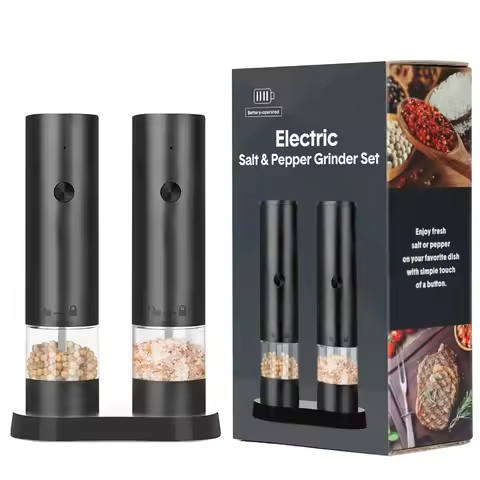 Electric Salt and Pepper Grinder Adjustable Coarseness Large Capacity Pepper Grinder Rechargeable Sp