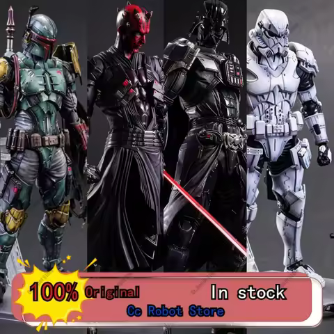 [In Stock] Play Arts Kai Boba Fett, Darth Vader, Stormtrooper, Darth Maul Figures, Articulated Model