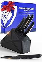 DALSTRONG Knife Block Set - 5pc - Shadow Black Series - Black Titanium Nitride Coated - High Carbon 