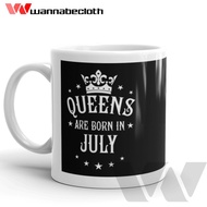 Custom Mugs, Custom Printed Glasses, Unique Mugs, Birthday Gift Mugs, July Are Born In July 4