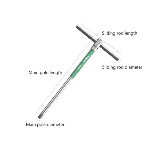 T-shaped Hand Tool Extended T-Socket Wrench T/L 2/2.5/3/4/5/6/8/10mm Torx Screwdriver T Type Allen H