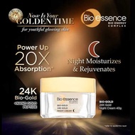 BIO ESSENCE 24K Gold Night Cream with Nano Gold Peptide Face Moisturizer