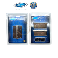 ST GUCHI Hinges SUS304 Heavy Duty 4 Ball Bearing Stainless Steel Door Hinge Set Antique Copper