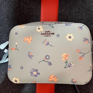 coach 藍色小花相機包