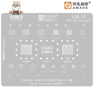 AMAOE SAM20 BGA PLATE CPU IC MOLD MT6835V MT6631N MT6375P MT6197W MT6377W BGA254 Original