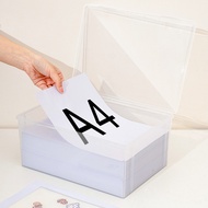 A4 Paper Storage Box Office Desktop Printing Paper Data Organizing Box Household Transparent Documen