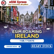 eSIM Irlandia 1 GB Data | 7 Days | eSIM Roaming | eSIM Travel Ireland