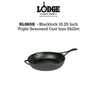 Lodge BL96SK Blacklock 10.25 Inch Triple Seasoned Cast Iron Skillet, Natural Nonstick Finish, Thin &