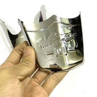 Wave Mudguard - Shiny Stainless Steel Front and Rear Mudguard Set for Wave 50/100/110 - Motorcycle A