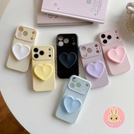 Cute Lateral 3D Love Bracket Phone Case For Realme Narzo 50 V23 V23i Q5i 5G Luxury Cover Heart Stand