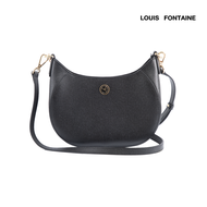 Louis Fontaine กระเป๋าทรง Hobo Bag รุ่น Nanette - สีดำ