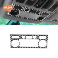 For     5 Series E60 2004-2007 Carbon Fiber Car Front Roof Headlights Trim Cover Frame Sticker Inter