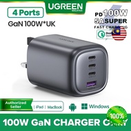 UGREEN 100W USB GaN Charger USB Type C Lightning MFi Cable Fast Charge Quick Charging PD Power Delivery Apple Macbook Pro iPad Air iPhone 14 Pro 15 Pro Max Samsung Huawei Oppo Vivo Google Pixel MSI Dell Asus Acer Laptop Tablet Smartphone Android Windows