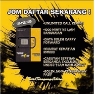 SIMKAD TONEWOW COVERAGE DIGI, data berkelajuan tinggi dan Carry Forward data.