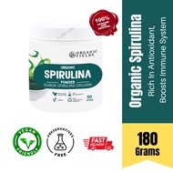 ORGANIC FIELDS Organic Spirulina Powder (180g) | Superfood | Rich In Antioxidant Which Boosts Immune System
