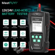 Professional 12V/24V Car Lead-Acid Battery Tester System Analyzer SOC SOH CCA I-R Comprehensive
