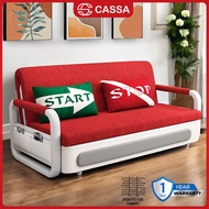 Cassa CRV Premium Multifunction Modern Designed Fabric Foldable Sofa Bed with Pullable Single / Quee