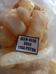 Tiga Putra Solo - Krecek kulit Sapi Super Besar 100 gram/ Rambak sayur kulit sapi besar / Brabasan k