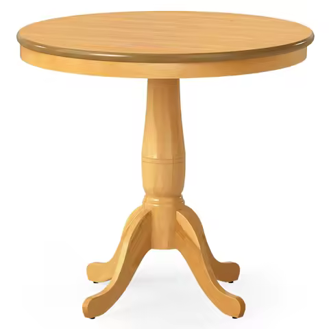 32" Round Pedestal Dining Table High Top Ped Table Kitchen Dining Room