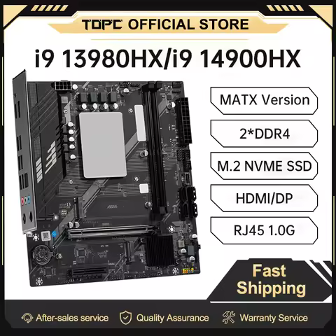 TOPC Gaming Motherboard Intel Core I7/i9 13980HX 14700HX 14900HX DDR4 WIFI Type-C SATA3.0 ARGB Suppo