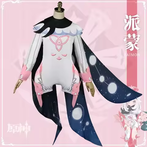 Genshin Impact Game Cosplay Paimon Women Costume