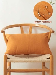 1個純色染色戶外防水枕套和雙面染色矩形腰枕套,採用高密度絲染防水塗層技術,手感涼爽