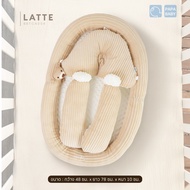 PAPA BABY ชุดที่นอนเด็กพร้อมหมอนจัดท่านอน รุ่น BBTCA006-008 ที่นอนเด็กแรกเกิด พกพาสะดวก