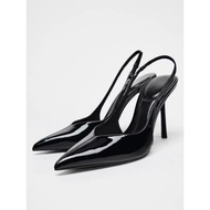 Pointed Toe High Heels 10cm Smooth Leather Fullbox Heels for Women Heels