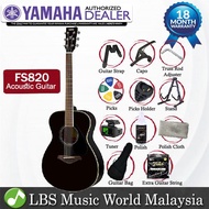 Yamaha FS820 40 Concert Solid Spruce Mahogany Acoustic Guitar Black (FS 820)