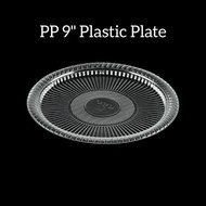 9" Big Plate/ 9 inchi Plastic Plate ( 50pcs+-) - PL 9 Party Plate -