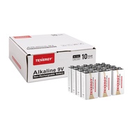 Tenergy 6LR61 9V Alkaline Battery, Non-Rechargeable Battery for Smoke Alarms, Guitar Pickups, Microp