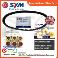 SYM DRIVE BELTING SET VTS200 GTS200 DRIVE BELT V BELT TIMING BELT ROLLER U CLIP V CLIP-[100% ORIGINA