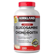 Exp.01/2028 ของแท้ (ดำแดง) Kirkland Signature Glucosamine & Chondroitin 280 Tablets
