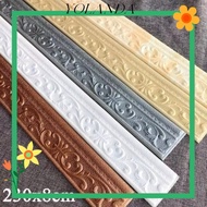 YOLAN Wall Skirting Border,  Waterproof Wall Stickers, Door Frame Decoration Self Adhesive Line Skir