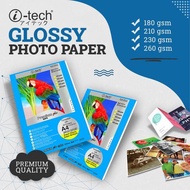 i-tech Photo Paper A4 Glossy Premium Quality A4 20 sheets (180gsm / 210gsm/ 230gsm/ 260gsm)