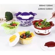 Okkingkitchen Food Warmer Magnolia Hot Pot Insulated Food Container 235