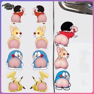 Stiker anti-collision pintu mobil Pintu Anti-Kolision Kartun Penyembut Kereta Butt Cute Silicone 3D 