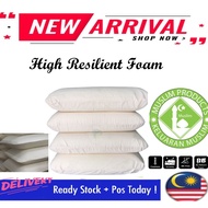 (Warranty 1 Year)High Resilience Foam Pillow,Bantal asrama,bantal hospital,bantal hostel,bantal taha