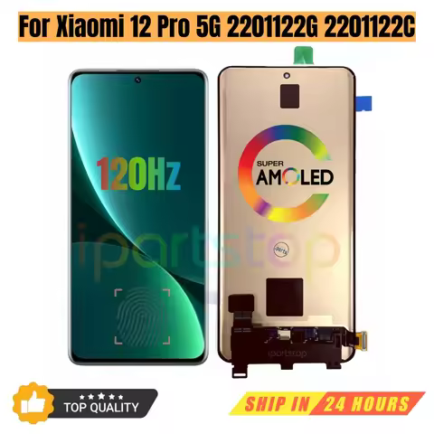 iParts Replacement New Display for Xiaomi 12 Pro 5G 2201122G 2201122C 120Hz LTPO AMOLED Touch Screen
