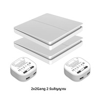 สวิตช์ผนังไร้สายขับเคลื่อนด้วยตนเองไม่ต้องใช้แบตเตอรี่ 86 ประเภท RF433Mhz สวิตช์ผนังกันน้ํา