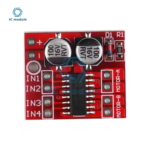 5PCS MX1508 L298N PWM Speed Dual H-Bridge Stepper Motor Driver DC Motor Driver Module DC 2V-10V 1.5A
