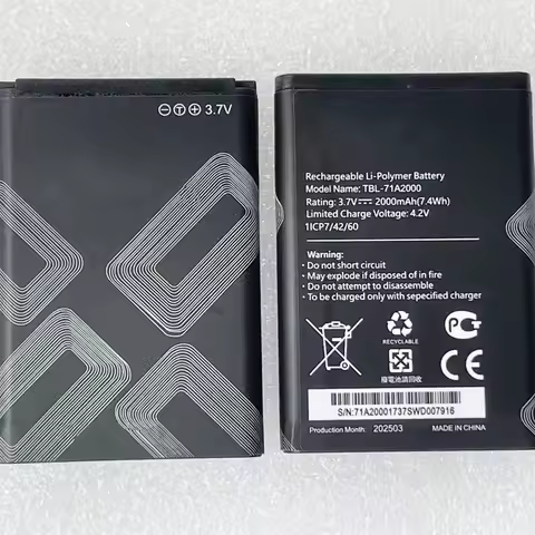 3.7V 2000mAh TBL-71A2000 For TP-Link M7000, M7200, M7300, TL-TR861 2000L, TL-TR761, M5250, M5350 4G 