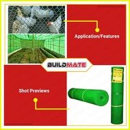 ◨ ❡ ☸ Green Plastic Polyethylene Screen Net Chicken Fence Wire 4 ft 1/4" BUILDMATE