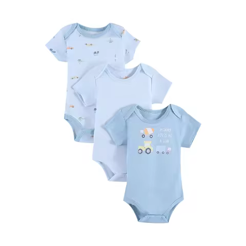 Baby boy clothing baby boy's onesies 3PCS Summer short-sleeve cotton fabric Newborn clothing Suitabl