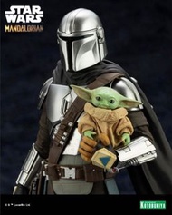 現貨 全新 正版  ARTFX+ 曼達洛人 & 格羅古 with Beskar Staff STAR WARS :THE MANDALORIAN 壽屋 pvc figure 景品 未開封 baby y