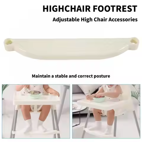 DT81 High Chair Foot Rest, Adjustable HighChairs Footrest Accessories, Footrest for IKEA Antilop Hig