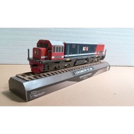 MERAH Red cc201 locomotive miniature papercraft biru