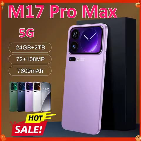 2026 New High Quality M17 Pro Max Original Intelligent 4G 5G Dual Card Dual Standby System Global Ve