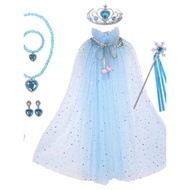 costume cosplay costume adult Frozen Princess Elsa Outer Girl's Gauze